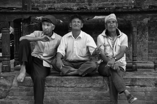 Nepali guys having a lazy one